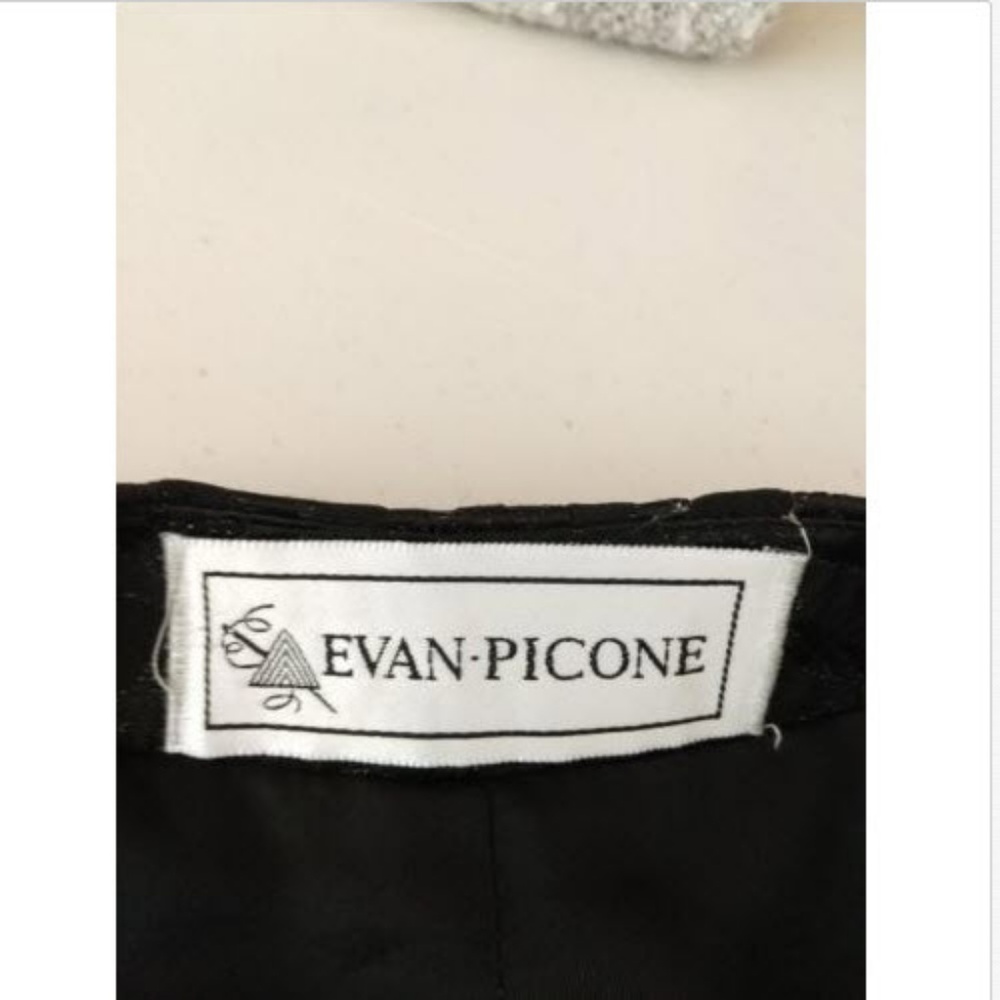 90's Evan Picone black Blazer Jacket Size 6 - Picture 6 of 8